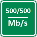 Rychlost Internetu 500 mbps optika