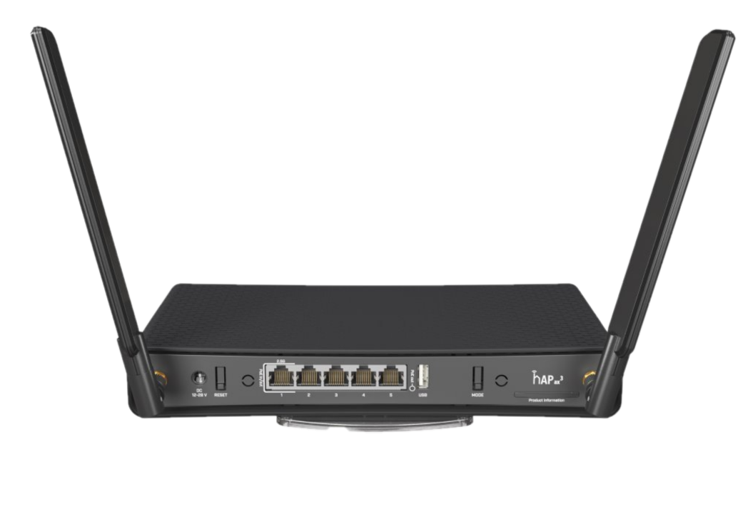 MikroTik RB941 Wi-Fi router (Wi-fi 2,4, 4xLAN 100 Mbps port, USB slot)